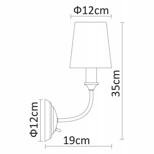 Купить Бра Arte lamp A9022AP-1CC по низкой цене