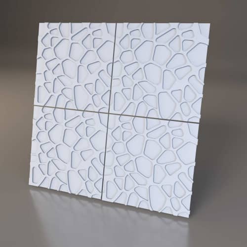 3D панель стеновая Relieffo Cavity 041 из пенополиуретана 600x600x22,5 мм