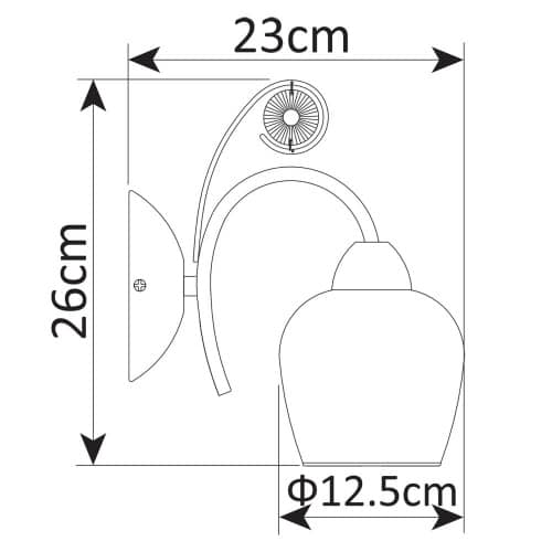 Купить Бра Arte lamp Millo A9549AP-1GO по низкой цене