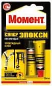 Купить Клей эпоксидный Henkel Момент Эпокси Супер в шоу-боксе прозрачный 2х6 мл по низкой цене