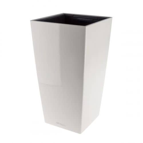 Купить Кашпо Lechuza Cubico Complete white high gloss 40x40x75 см по низкой цене