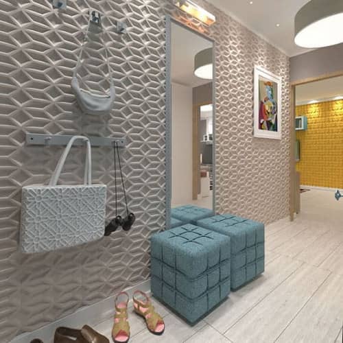 3D панель стеновая Relieffo Albite 010 из пенополиуретана 600x600x30 мм