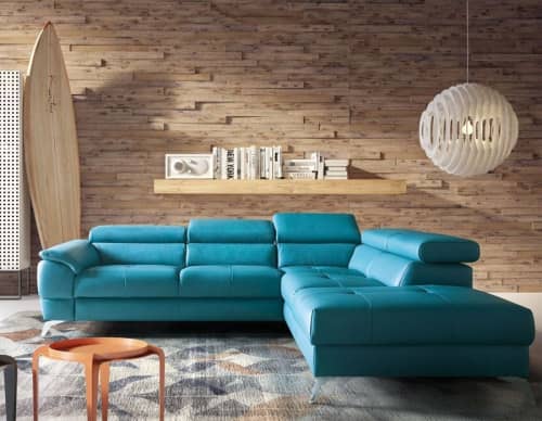 Купить Диван Gala Collezione Catania угловой, кожаный по низкой цене