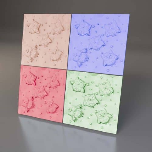 3D панель стеновая Relieffo Flights Bird 003 из пенополиуретана 600х600х22,5 мм