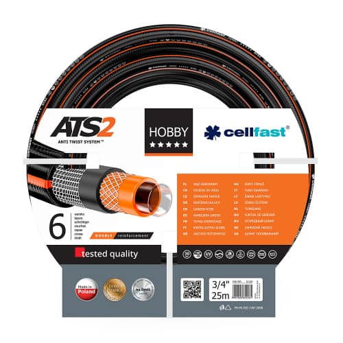 Купить Шланг для полива шестислойный 3/4 L-25 м Cellfast Hobby ATS 2 по низкой цене
