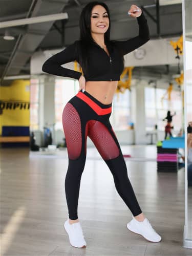 Купить Тайтсы Bona Fide Christina Aguilera Black & Red по низкой цене