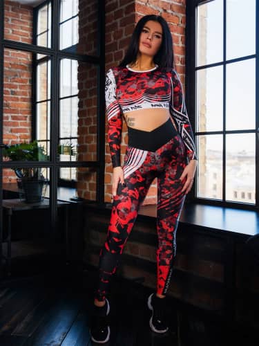 Купить Тайтсы Bona Fide Bona Corsage Military Edition Red по низкой цене