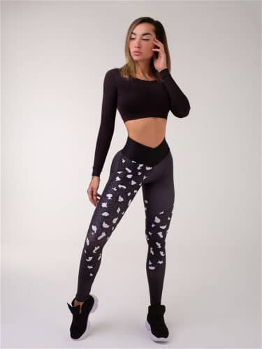 Купить Тайтсы Bona Fide Bona Corsage Run Like Gepard Gray по низкой цене