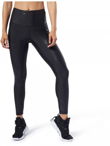 Купить Тайтсы Reebok S Lux Metallic Tigh BLACK по низкой цене