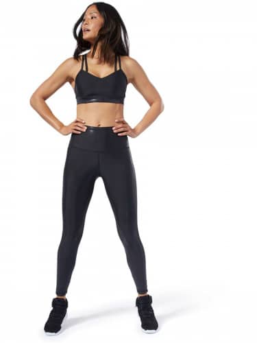 Купить Тайтсы Reebok S Lux Metallic Tigh BLACK по низкой цене