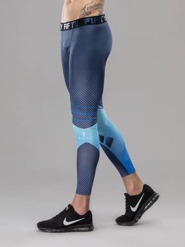 Купить Тайтсы Fifty Carbon Blue мужские по низкой цене