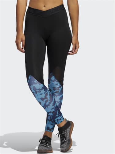Купить Тайтсы Adidas ASK L CAMO TBLACK/ACTTEA по низкой цене