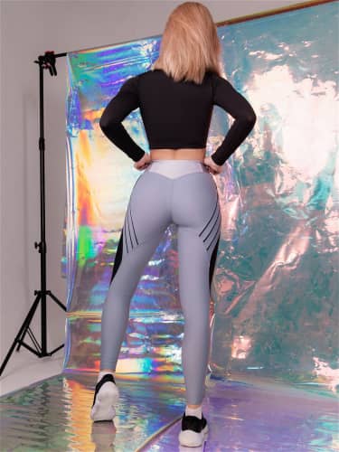 Купить Тайтсы Bona Fide Fucknike Silver Skin Light Gray по низкой цене