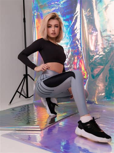 Купить Тайтсы Bona Fide Fucknike Silver Skin Light Gray по низкой цене