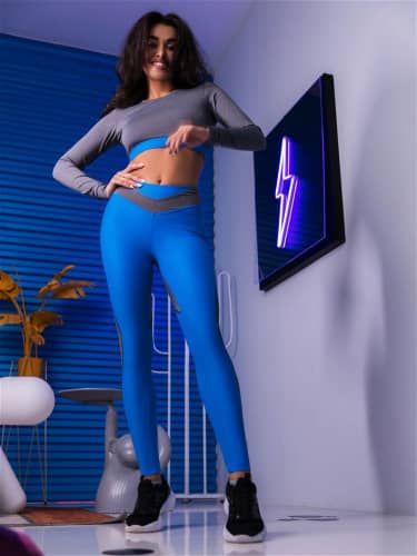 Купить Тайтсы Bona Fide My Heart Will Go On Blue & Gray Melanje по низкой цене