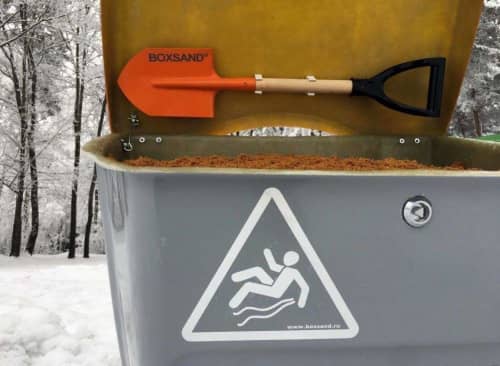 Купить Контейнер BOXSAND ORIGINAL для песка, с лопатой, 250 л по низкой цене