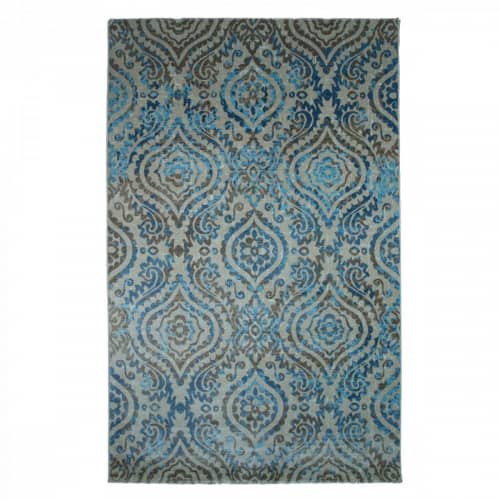 Купить Ковер Safyun Focus Cream Blue 3615 по низкой цене