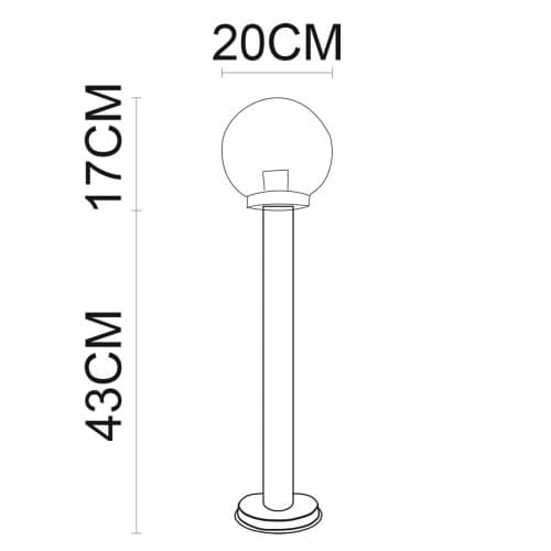 Купить Фонарь Arte lamp Gazebo наземный уличный A8366PA-1SS по низкой цене