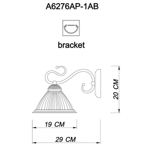 Купить Бра Arte lamp Costanza A6276AP-1AB по низкой цене