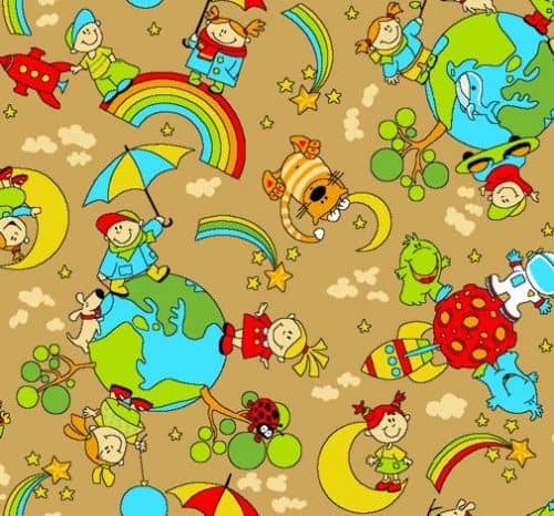 Купить Ковер Нева Тафт Принт Радуга детский 170 по низкой цене