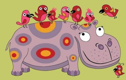 Купить Ковер Нева Тафт Велюр Бегемотик детский 130 по низкой цене