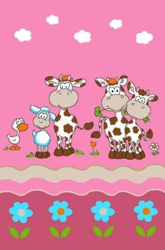 Купить Ковер Нева Тафт Велюр Коровки детский 315 по низкой цене