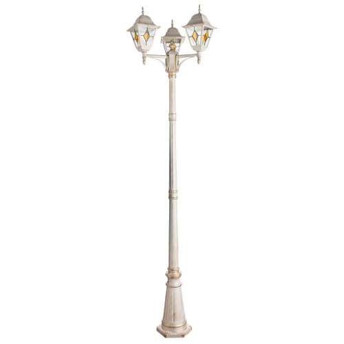 Купить Фонарный столб Arte lamp Berlin наземный уличный A1017PA-3WG по низкой цене
