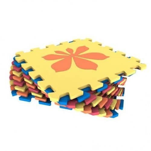 Купить Мягкий пол Eco Cover Ekoprom Листья цветная плитка по низкой цене