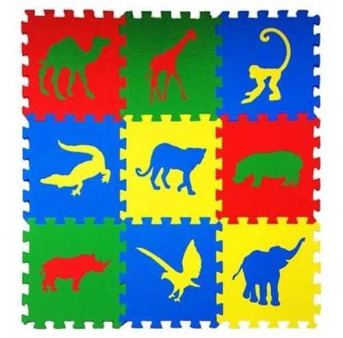 Купить Мягкий пол Eco Cover Ekoprom Сафари цветная плитка по низкой цене