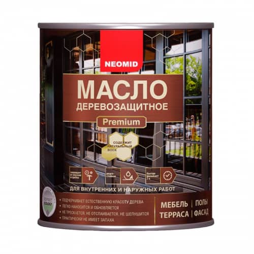 Купить Масло Neomid Premium деревозащитное белое 0,75 л по низкой цене