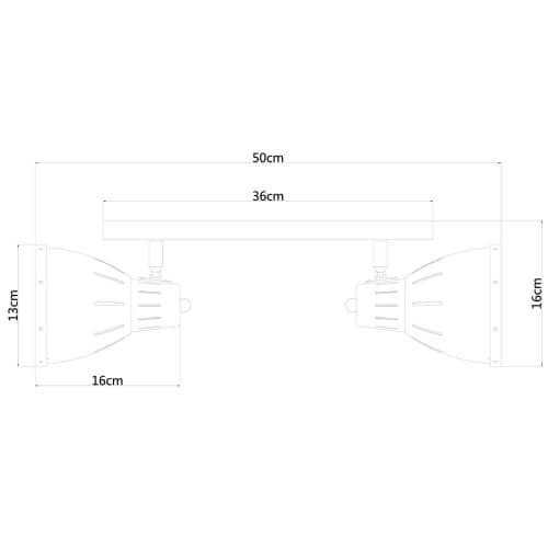 Купить Бра Arte lamp Marted A2215AP-2WH по низкой цене