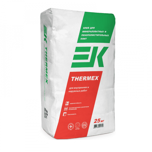 Купить Штукатурно-клеевая смесь ЕК THERMEX для MW и PPS 25 кг по низкой цене
