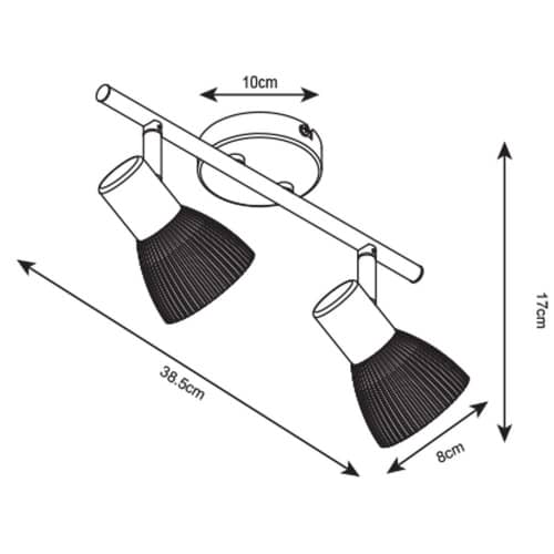 Купить Спот Arte lamp Parry настенный A5062AP-2SS по низкой цене