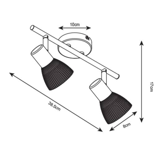 Купить Спот Arte lamp Parry настенный A5062AP-2AB по низкой цене