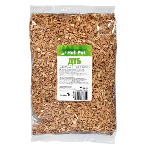 Купить Щепа для копчения «ДУБ» HOT POT 1 л по низкой цене
