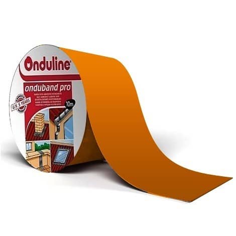Купить Лента Ондулин Ондубанд битумная, самоклеящаяся, терракота, 10000х75 мм по низкой цене