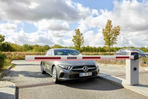 Купить Автоматический шлагбаум Hörmann SH 50 с овальной стрелой по низкой цене