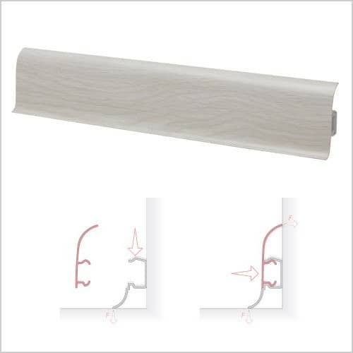 Деревянный, металлический, пластиковый напольный плинтус.