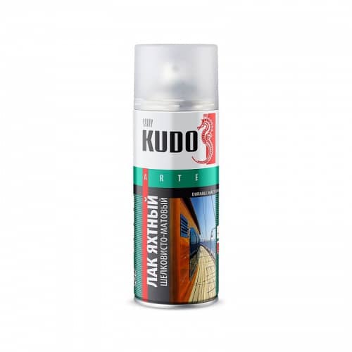 Купить Лак KUDO KU-9005 яхтный, универсальный, шелковисто-матовый 0,52 л по низкой цене