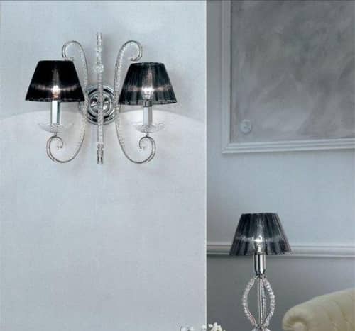 Купить Бра Masiero IlCristallo A2 G04 / ORG/16/BK Swarovski elements по низкой цене