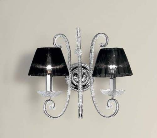Купить Бра Masiero IlCristallo A2 G04 / ORG/16/BK Cut crystal по низкой цене