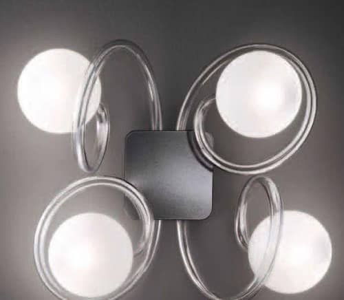 Купить Светильник Italamp Caos / Soffio 486/AP4 486/AP4 Transp.-white/gr по низкой цене