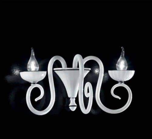 Купить Бра IDL Baroque 449/2A bianco latte по низкой цене