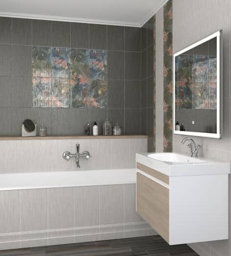 Купить Плитка Kerama Marazzi Пальмовый лес 6369 синий 25х40 см по низкой цене