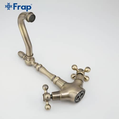 Купить Смеситель FRAP F4019-4 на кухню м/кер бронза по низкой цене