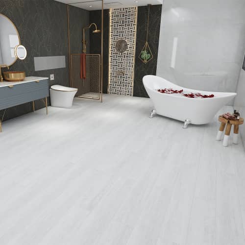 Купить Плитка ПВХ замковая MAXWOOD Aquamax Avant Дуб Винтер с фаской 4 мм АС6/34 класс 2,245 м2 по низкой цене