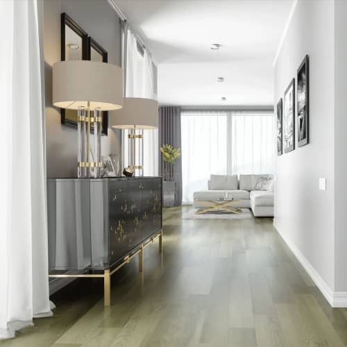 Купить Плитка ПВХ замковая HOME EXPERT Весенний Луг с микрофаской 3,5 мм АС4/32 класс 2,196 м2 по низкой цене