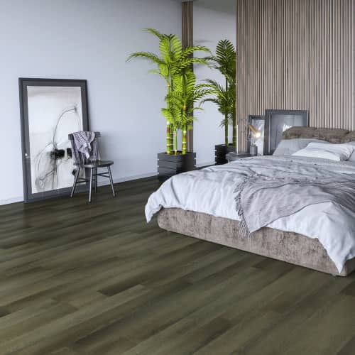 Купить Плитка ПВХ замковая HOME EXPERT Дуб Ночной Лес с микрофаской 3,5 мм АС4/32 класс 2,196 м2 по низкой цене