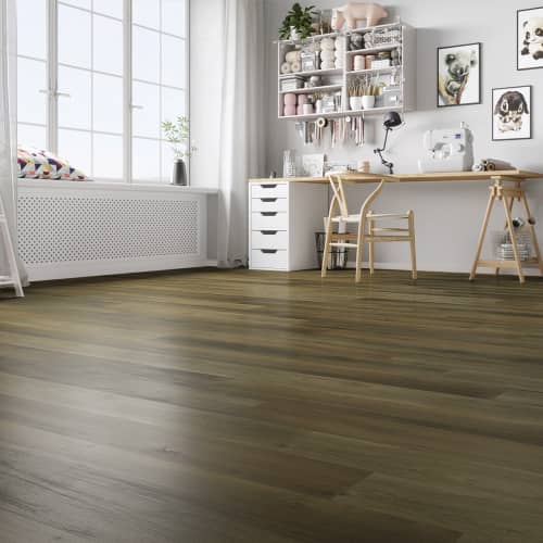 Купить Плитка ПВХ замковая HOME EXPERT Гикори Натуральный с микрофаской 3,5 мм АС4/32 класс 2,196 м2 по низкой цене