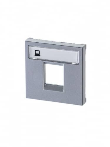 Купить Накладка для 1-го суппорта/разъема типа 2017... и/или 2018... 2-мод. серия Zenit серебристый ABB 2CLA221810N1301 по низкой цене